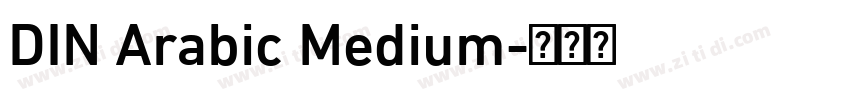 DIN Arabic Medium字体转换